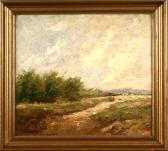 BRUNO Giovanni Hügelige Landschaft Mit Zwei Spaziergängern BRUNO Giovanni Hügelige Landschaft Mit Zwei Spaziergängern
