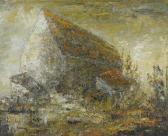 BRUNON Georges Landscape With House BRUNON Georges Landscape With House