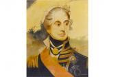 BRUSSELL J.H. Head And Shoulder Portrait Study Admiral Lord Nelson BRUSSELL J.H. Head And Shoulder Portrait Study Admiral Lord Nelson
