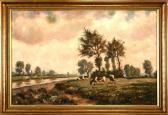BRZOSKA B Landschaft Am Niederrhein Mit Weidenden Kühen BRZOSKA B Landschaft Am Niederrhein Mit Weidenden Kühen