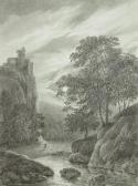BUCHERE DE LEPINOIS Pierre Jean Baptiste Ernest Paysage Au Clair De Lune BUCHERE DE LEPINOIS Pierre Jean Baptiste Ernest Paysage Au Clair De Lune