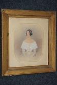 BUCK Sidney Portrait Of A Lady In Lace Trimmed Gown BUCK Sidney Portrait Of A Lady In Lace Trimmed Gown