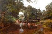 BUCKNALL Ernest Pile A Haycart Fording A Stream BUCKNALL Ernest Pile A Haycart Fording A Stream