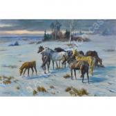 BUDICIN Sergio Cavalli Nella Neve BUDICIN Sergio Cavalli Nella Neve