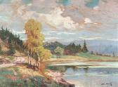 BUDIK Lojza Landscape With A Pond BUDIK Lojza Landscape With A Pond