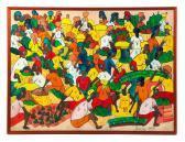 BUENO ARTS Caribbean Market Scene BUENO ARTS Caribbean Market Scene