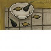 BUFFET Bernard Still Life Of Pears And Lemons BUFFET Bernard Still Life Of Pears And Lemons