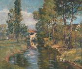 BUHLER Heinrich Sommerlandschaft An Der Murg BUHLER Heinrich Sommerlandschaft An Der Murg