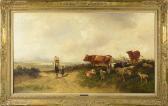 BUHLMAYER Conrad Grazig Herds Near A Path BUHLMAYER Conrad Grazig Herds Near A Path
