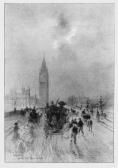 BUHOT Felix Hilaire Westminster Bridge BUHOT Felix Hilaire Westminster Bridge