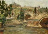 BUKOVAC Ivanka A View Of Charles Bridge And Prague Castle BUKOVAC Ivanka A View Of Charles Bridge And Prague Castle