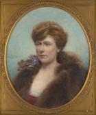 BULCKE Emile Portrait De Jeune Femme BULCKE Emile Portrait De Jeune Femme