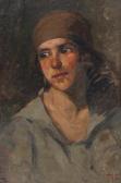 BULGARAS Petru Portrait D'homme Au Turban BULGARAS Petru Portrait D'homme Au Turban