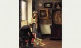 BURDY Georges H. Jeune Femme Chez L'antiquaire BURDY Georges H. Jeune Femme Chez L'antiquaire