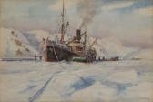 BURGESS Arthur J. Wetherall The 'jacob Ruppert' Unloading Richard Byrd's Second Antarctic Expedition BURGESS Arthur J. Wetherall The 'jacob Ruppert' Unloading Richard Byrd's Second Antarctic Expedition