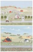 BURKE P. Idyllic Country Scenes: Two Works BURKE P. Idyllic Country Scenes: Two Works