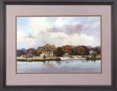 BURNELL J. ROBERT Fishing Boat And Farmhouse BURNELL J. ROBERT Fishing Boat And Farmhouse