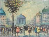 BURNETT Caroline Cityscape Scene BURNETT Caroline Cityscape Scene