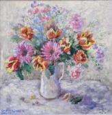BURNETT Caroline Old Jug Of Flowers BURNETT Caroline Old Jug Of Flowers