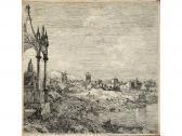 BURRINI Giovanni Antonio View Of A Town With A Bishop's Tomb BURRINI Giovanni Antonio View Of A Town With A Bishop's Tomb