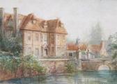 BURTON Frederick William A Mansion By A River BURTON Frederick William A Mansion By A River