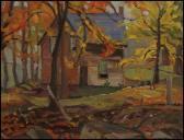 BURTON Ralph Wallace Autumn - Old House On The Ridge Road Near Carp,ontario BURTON Ralph Wallace Autumn - Old House On The Ridge Road Near Carp,ontario