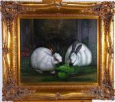 BURTON RICHARDSON DAVID Rabbits In A Garden BURTON RICHARDSON DAVID Rabbits In A Garden