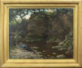BURTON Sir Frederick William Young Lady Reading A Book BURTON Sir Frederick William Young Lady Reading A Book