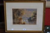 BURTON W.M. Lake And Mountain Landscape BURTON W.M. Lake And Mountain Landscape
