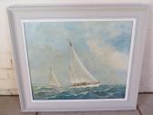 BURTON William Francis East Anglian Marine Artist - Yachts Racing Off The East Coast BURTON William Francis East Anglian Marine Artist - Yachts Racing Off The East Coast