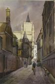 BURTONSHAW Keith Three Watercolours Of East Anglia BURTONSHAW Keith Three Watercolours Of East Anglia