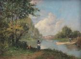 BUSSOLINO Vittorio Barca Sul Fiume E Pastorella BUSSOLINO Vittorio Barca Sul Fiume E Pastorella