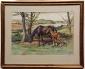 BUTLER HERMAN JOHN Mare And Foal BUTLER HERMAN JOHN Mare And Foal