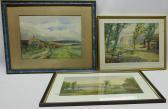 BUTLER P.W. Coastal Landscape With Farmstead And Sheep BUTLER P.W. Coastal Landscape With Farmstead And Sheep