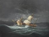 butterworth james edward Merchantman Foundering In Rough Seas butterworth james edward Merchantman Foundering In Rough Seas