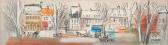 CABAU Charles Parisian Street Scene CABAU Charles Parisian Street Scene
