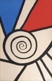 CALDER Alexander Spirale Rouge Et Bleu CALDER Alexander Spirale Rouge Et Bleu