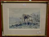 CALVES Léon Georges A Rest From The Cart CALVES Léon Georges A Rest From The Cart