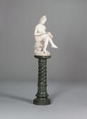 CAMBI Andrei A Sculpted Marble Figure Of A Bathing Beauty CAMBI Andrei A Sculpted Marble Figure Of A Bathing Beauty