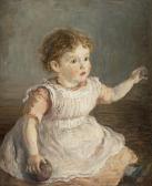 CAMERON Hugh Study Of A Girl In A Pink Dress CAMERON Hugh Study Of A Girl In A Pink Dress