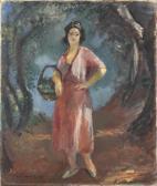 CAMOIN Charles Jeune Femme Dans Un Paysage CAMOIN Charles Jeune Femme Dans Un Paysage