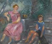 CAMOIN Charles Lola Et L'enfant Au Chien Pitou CAMOIN Charles Lola Et L'enfant Au Chien Pitou