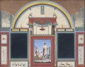 CAMPANELLA Angelo Adonis Mit Schild Und Speer Und Einem Jüngling (wanddekoration Aus Der Villa Des Spanischen Legaten In Rom) CAMPANELLA Angelo Adonis Mit Schild Und Speer Und Einem Jüngling (wanddekoration Aus Der Villa Des Spanischen Legaten In Rom)