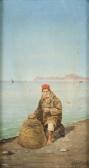 Capessiero Vittorio Pescatore Con Veduta Di Capri Capessiero Vittorio Pescatore Con Veduta Di Capri