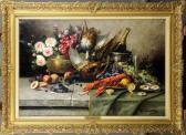 CARLIER Max Composition Aux Fleurs, Au Homard Et Au Champagne CARLIER Max Composition Aux Fleurs, Au Homard Et Au Champagne