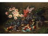 CARLIER Max Grosses Stilleben Mit Früchten Undblumen CARLIER Max Grosses Stilleben Mit Früchten Undblumen