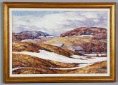 CARLSEN Dines Landscape With Snow And Hats CARLSEN Dines Landscape With Snow And Hats