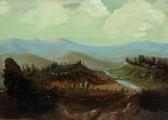 CARNOVALI IL PICCIO Giovanni Bergige Landschaft In Der Römischen Campagna CARNOVALI IL PICCIO Giovanni Bergige Landschaft In Der Römischen Campagna