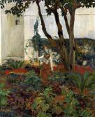 CARRÉ Léon Ketty Carré Dans Le Jardin De La Villa Abd-el-tif CARRÉ Léon Ketty Carré Dans Le Jardin De La Villa Abd-el-tif