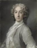 CARRIERA Rosalba Portrait Of Lord Sidney Beauclerk (1703-1744), Half-length, In A Grey Velvet Coat And White Stock CARRIERA Rosalba Portrait Of Lord Sidney Beauclerk (1703-1744), Half-length, In A Grey Velvet Coat And White Stock